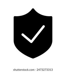 Ilustración de diseño de símbolo de Vector de escudo