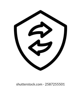 Shield Icon Vector Symbol Design Illustration