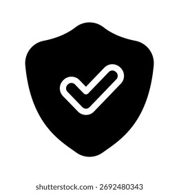Ilustración de diseño de símbolo de Vector de icono de escudo