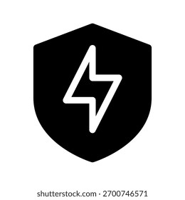 Ilustração de design de símbolo de vetor de ícone de escudo