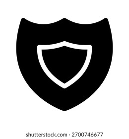Ilustración de diseño de símbolo de Vector de icono de escudo
