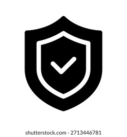 Ilustración de diseño de símbolo de Vector de icono de escudo