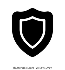 Ilustración de diseño de símbolo de Vector de icono de escudo