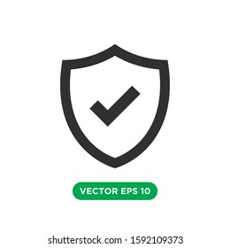 shield icon vector template design concept