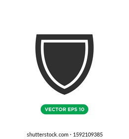 shield icon vector template design concept