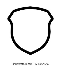 shield icon vector template isolated. logo design, flat syle color editable vector illustration on blank background