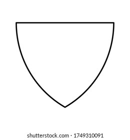 Shield icon vector template isolated. logo design, flat syle color editable vector illustration on blank background eps.10