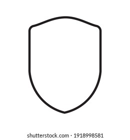 Shield icon vector template isolated. logo design, flat syle color editable vector illustration on blank background. 