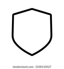 Shield icon vector template isolated color editable