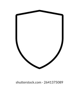 Shield icon vector template isolated. logo design, flat syle color editable vector illustration on blank background.	
