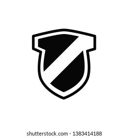 shield icon vector trendy style 