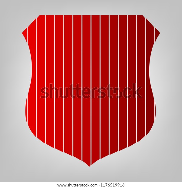 Shield Icon Vector Vertically Divided Icon Stock Vector (Royalty Free ...