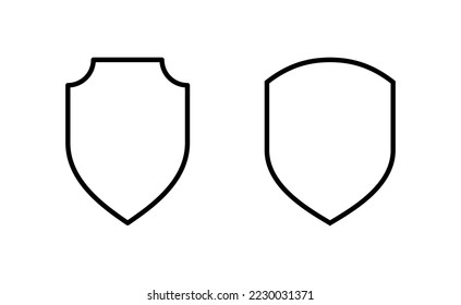 Shield icon vector for web and mobile app. Protection icon. Security sign and symbol