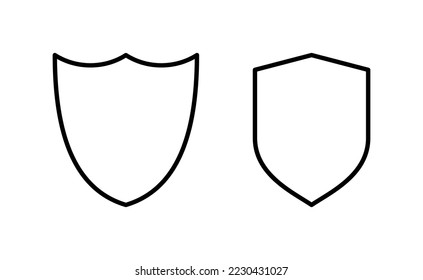 Shield icon vector for web and mobile app. Protection icon. Security sign and symbol
