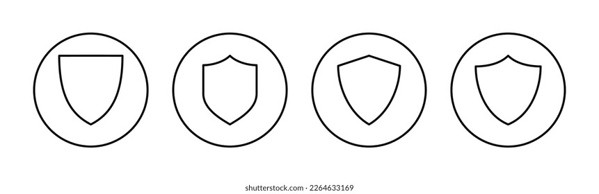 Shield icon vector for web and mobile app. Protection icon. Security sign and symbol