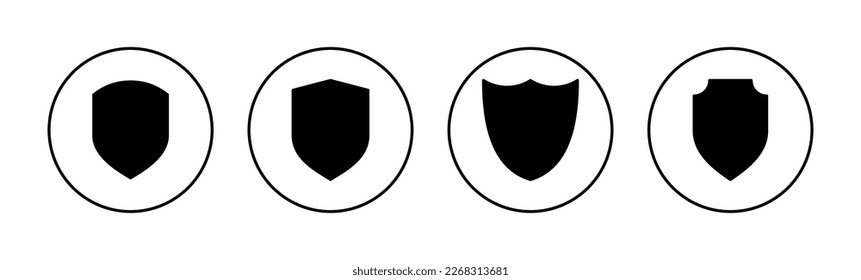 Shield icon vector for web and mobile app. Protection icon. Security sign and symbol