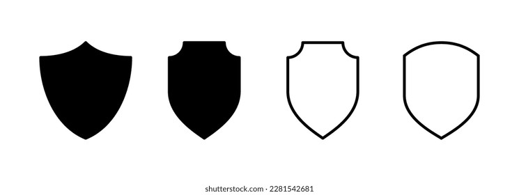 Shield icon vector for web and mobile app. Protection icon. Security sign and symbol