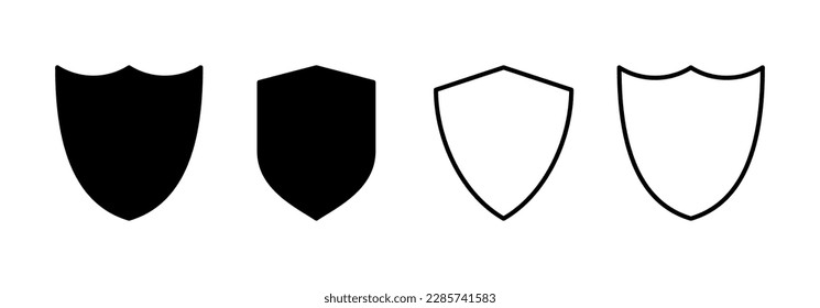 Shield icon vector for web and mobile app. Protection icon. Security sign and symbol