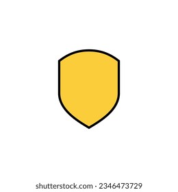 Shield icon vector for web and mobile app. Protection icon. Security sign and symbol