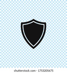 Shield icon vector.Security shield symbol.Guard sign
