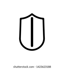 Shield icon. Web antivirus sign