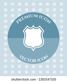 Shield Icon for Web. Application, Software & Graphic Design.