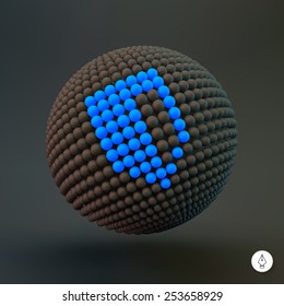 Icono Escudo. Signo de seguridad web. Elemento de diseño. Ilustración vectorial 3d. 