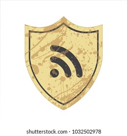 Shield Icon - Wifi/RSS Feed