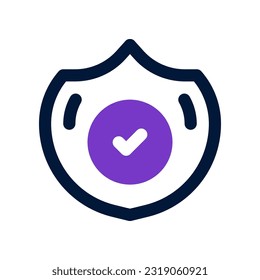 icono de escudo para tu sitio web, móvil, presentación y diseño de logotipo.