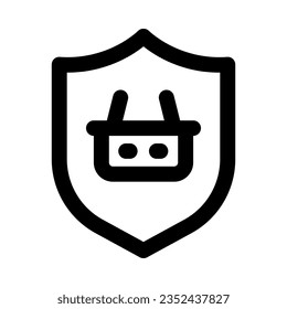 shield icon for your website, mobile, presentation, and logo design.