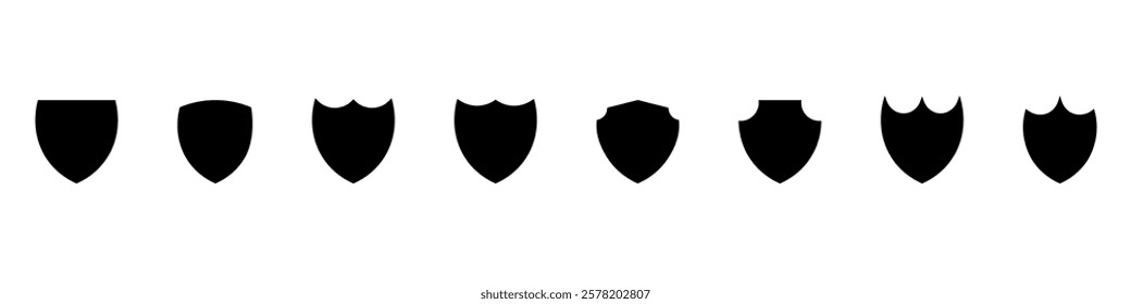 Shield icons .Shield icon collection.