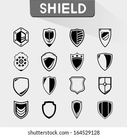 shield icons set