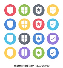 shield icons set