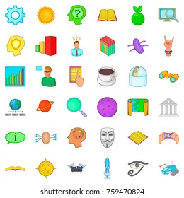 Shield icons set. Cartoon style of 36 shield vector icons for web isolated on white background