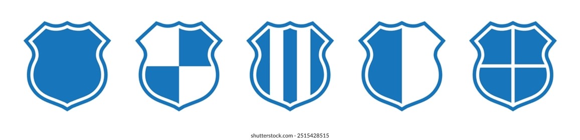 Shield icons set. Protect shield Icon, vector illustration