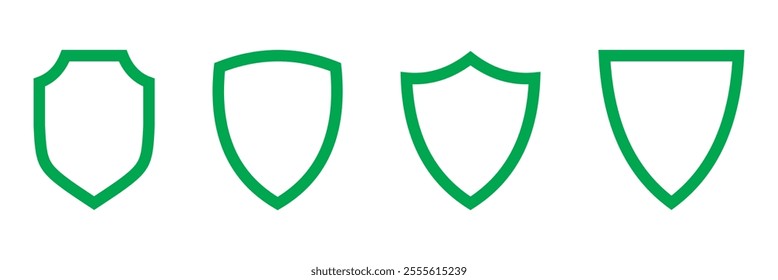 Shield icons set. Protect shield vector. Design elements for concept of safety and protection