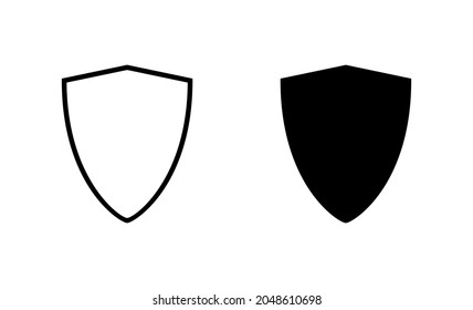 Shield icons set. Protection icon. Security sign and symbol
