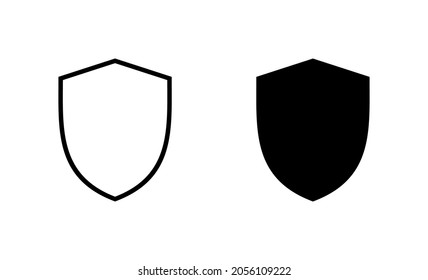 Shield icons set. Protection icon. Security sign and symbol