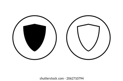 Shield icons set. Protection icon. Security sign and symbol