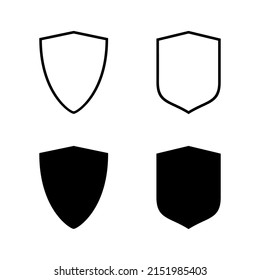 Vector de iconos de escudo. Icono de protección. Signo de seguridad y símbolo