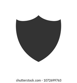Shield icon-security vector.Protection sign isolated on white background. Simple  guard illustration for web and mobile platforms.