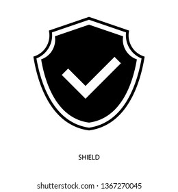 shield icon,symbol and vector,Can be used for web, print and mobile