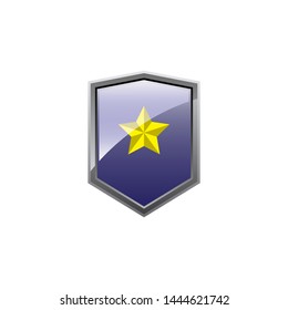 shield illustration with star design