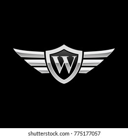 w wings logo images stock photos vectors shutterstock https www shutterstock com image vector shield initial letter w wing icon 775177057