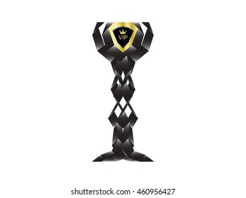 Shield with the inscription VIP,VECTOR
