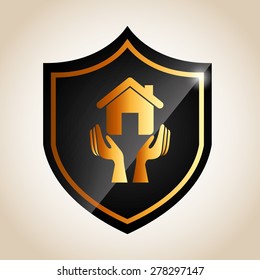 shield insurance design, vector illustration eps10 graphic 