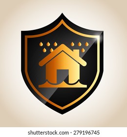 shield insurance design, vector illustration eps10 graphic 