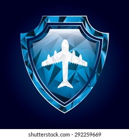 shield insurance design, vector illustration eps10 graphic 