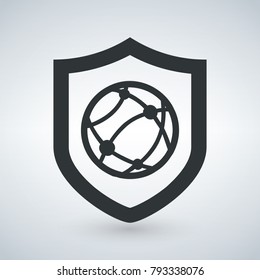 Shield internet Protection security icon