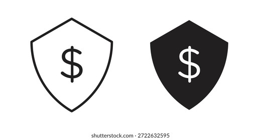 Pictograma de icono de interrogación de escudo en estilo de contorno de moda. icono, signo o símbolo.